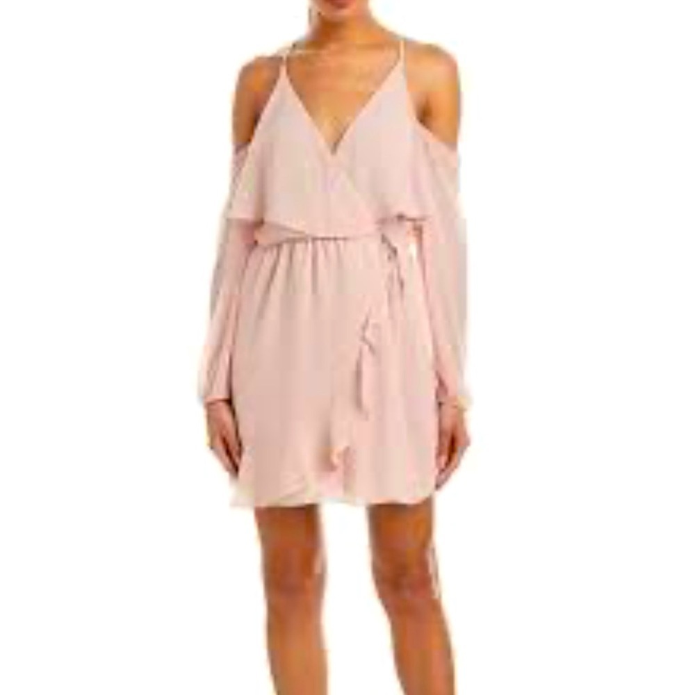 BCBG Generation sz small dress ruffle faux wrap​​​​